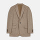 Beige Wool and Linen Blend Barrington Blazer