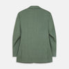 View 4 of product Green Wool and Linen Blend Barrington Blazer