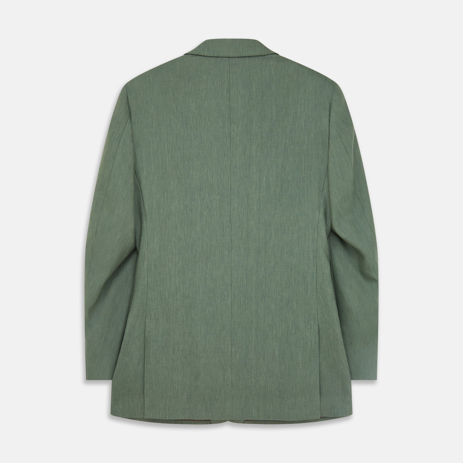 View 4 of product Green Wool and Linen Blend Barrington Blazer