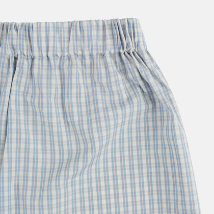 Pale Blue Multi Cotton Godfrey Boxer Shorts