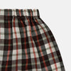 Black Multi Check Linen Blend Godfrey Boxer Shorts