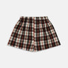 View 1 of product Black Multi Check Linen Blend Godfrey Boxer Shorts