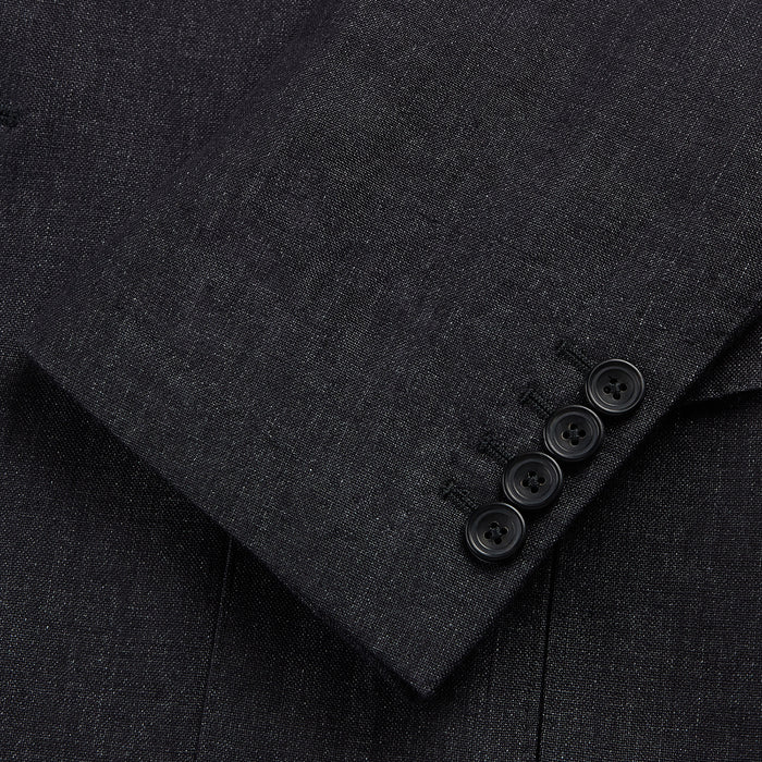 Charcoal Linen Safari Byron Jacket Image 5