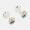 Hand-painted Ship Sterling Silver St Ives Cufflinks