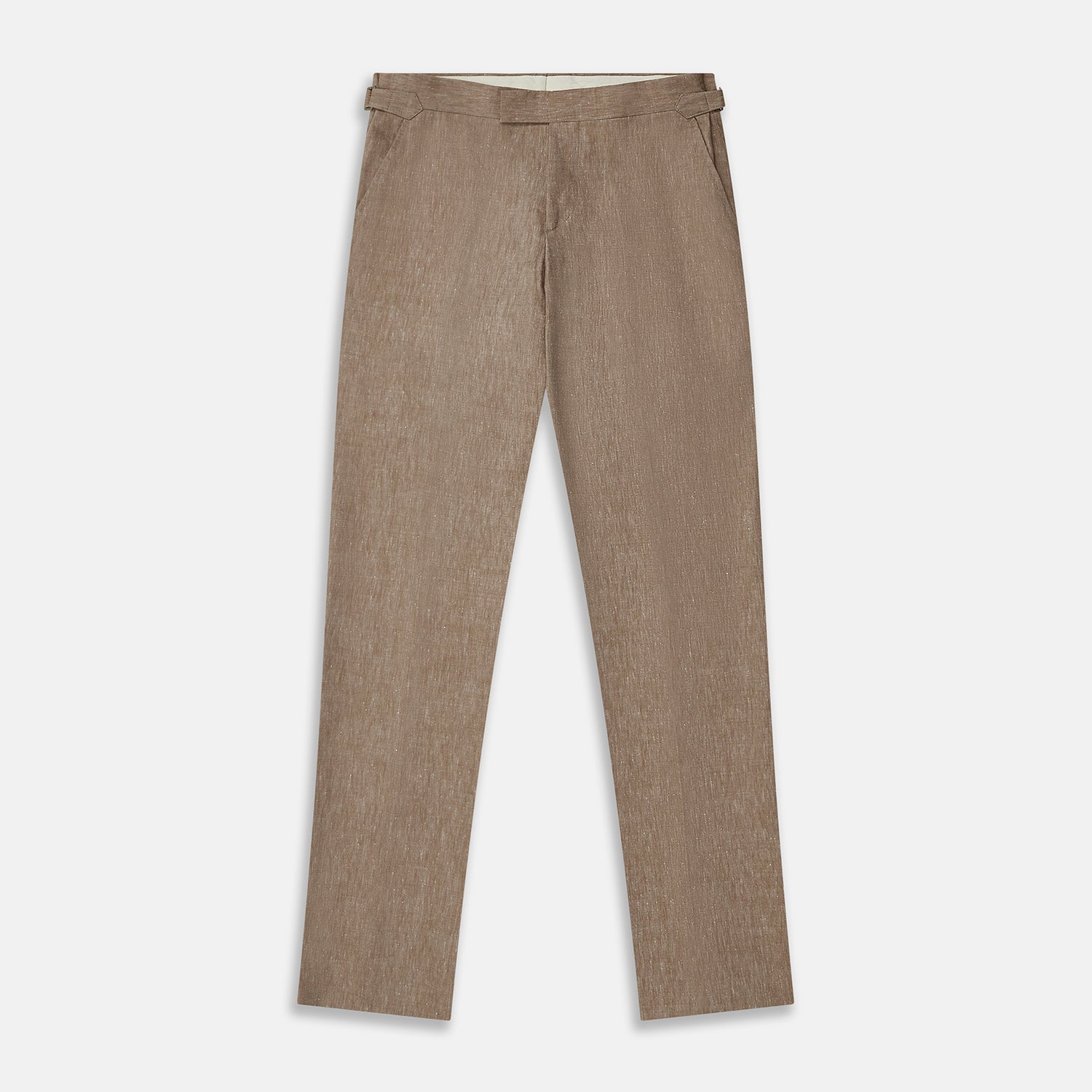 View 1 of product Beige Wool and Linen Blend Jonathan Trouser