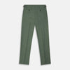 View 3 of product Green Wool and Linen Blend Jonathan Trouser