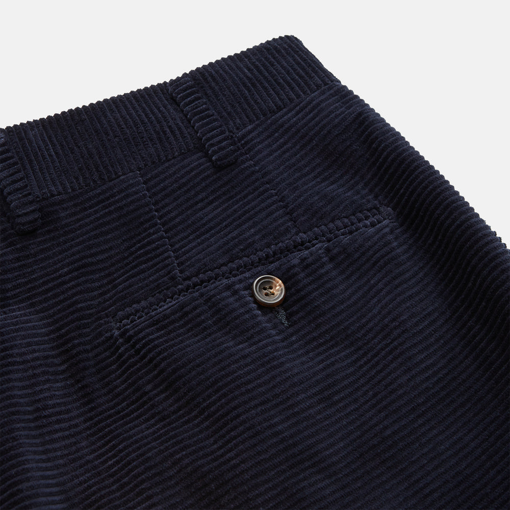 Navy Horizontal Cord Nolan Trousers