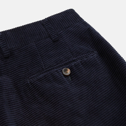 Navy Horizontal Cord Nolan Trousers Image 2