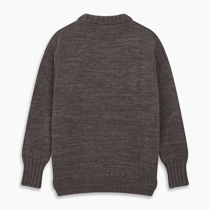 Fallow Wool and Cotton Blend Lewis Guernsey Jumper Image 2