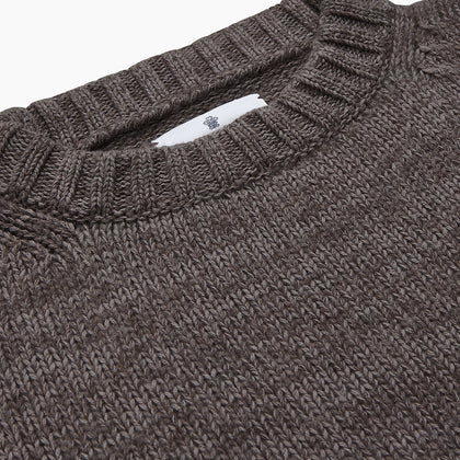 Fallow Wool and Cotton Blend Lewis Guernsey Jumper Image 1