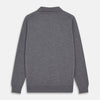 View 3 of product Grey Merino Wool Cecil Rugby Polo Shirt