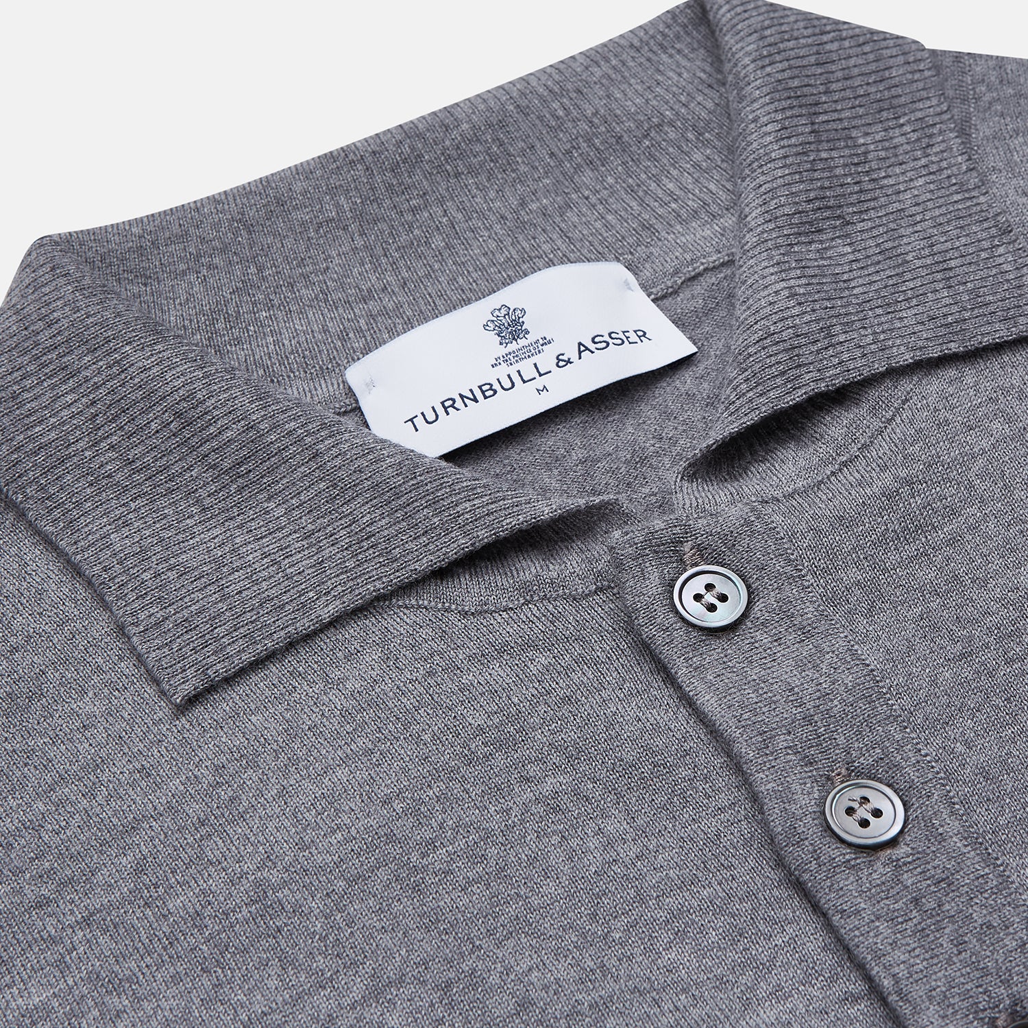 View 2 of product Grey Merino Wool Cecil Rugby Polo Shirt
