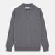 Grey Merino Wool Cecil Polo Shirt
