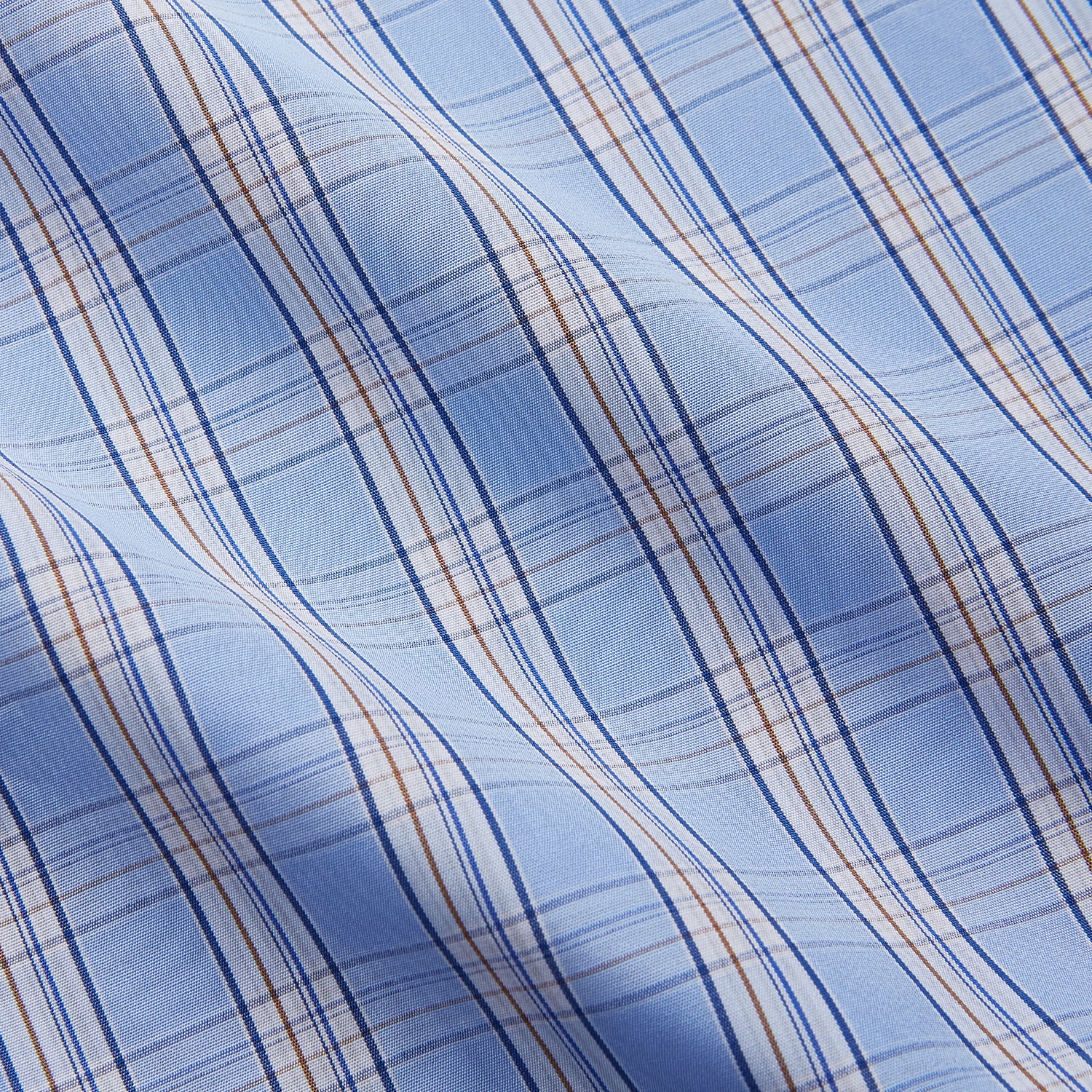 View 3 of product Pale Blue Multi Check Cotton Sussex Nightshirt
