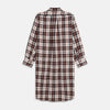 View 4 of product Black Multi Check Linen Blend Sussex Nightshirt