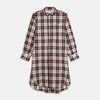 Black Multi Check Linen Blend Sussex Nightshirt