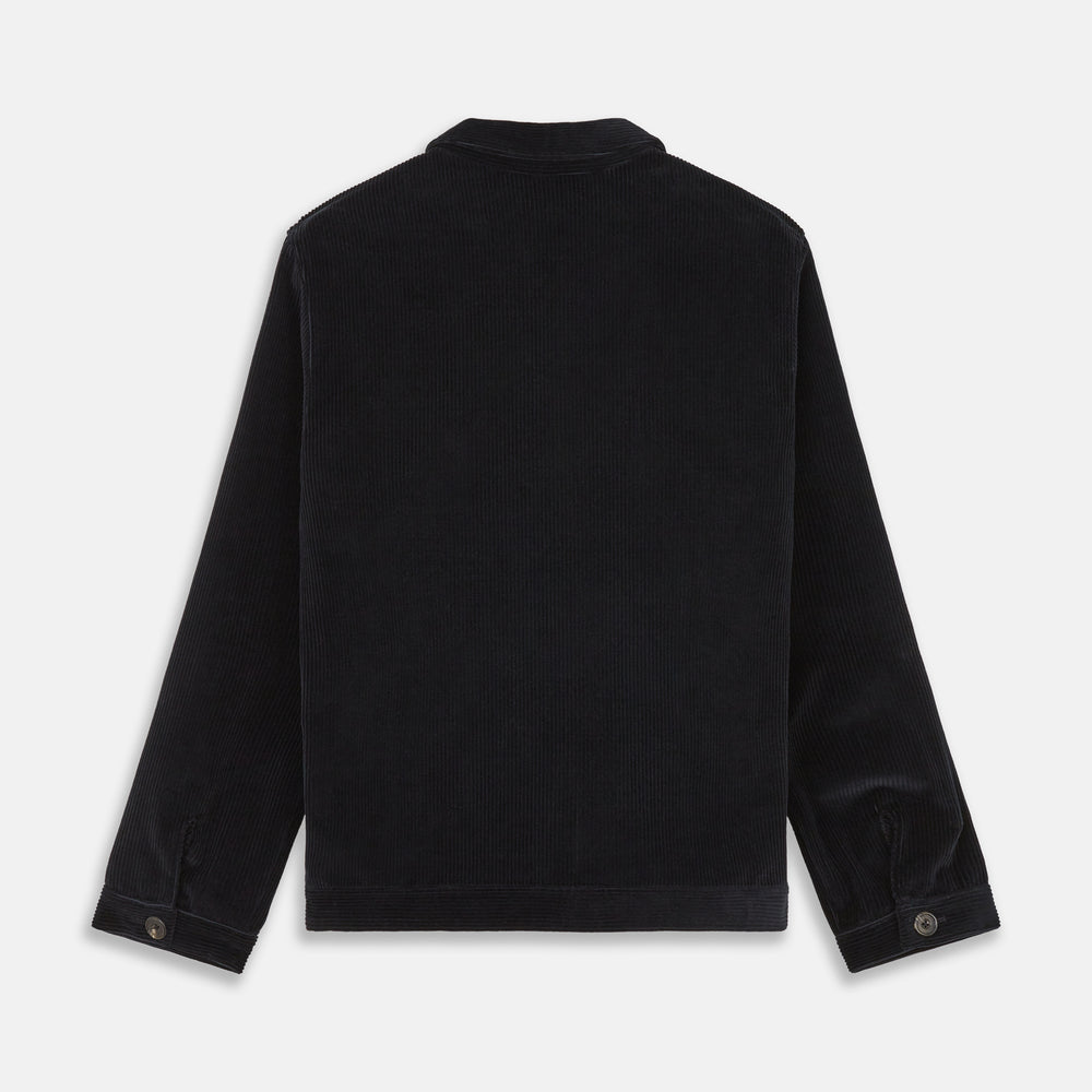 Navy Cord Albi Harrington Jacket