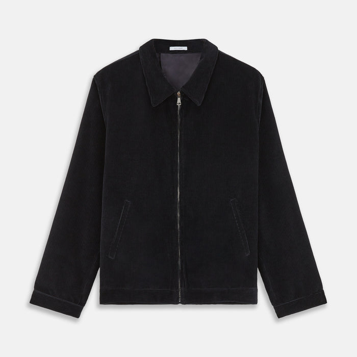 Navy Cord Albi Harrington Jacket