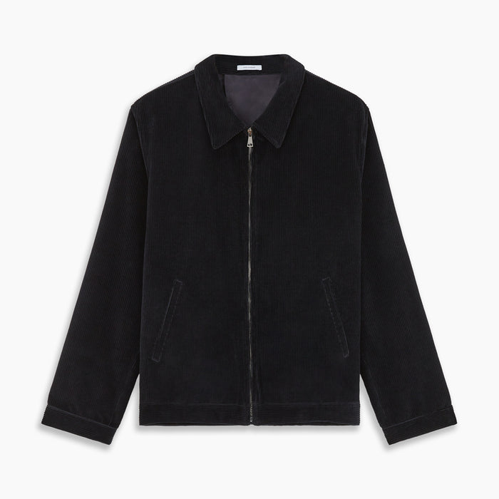 Navy Cord Albi Harrington Jacket Image 4