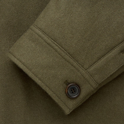 Green Quilted Cashmere Amhurst Overshirt Image 8