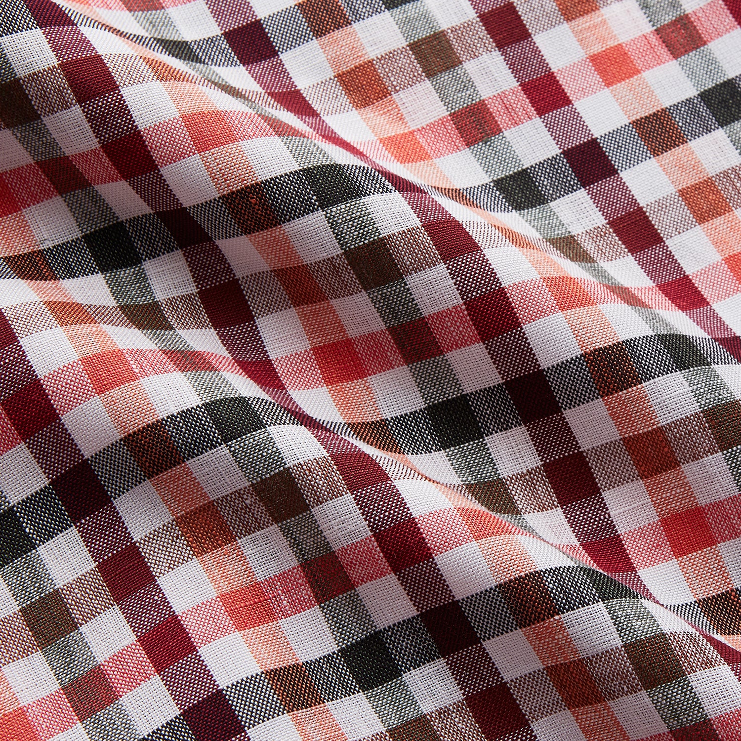 View 2 of product Green Multi Check Linen Blend Quin Pyjama Set