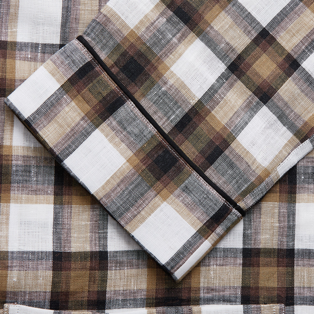 Brown Multi Check Linen Hyde Pyjama Set