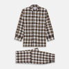 View 1 of product Brown Multi Check Linen Hyde Pyjama Set