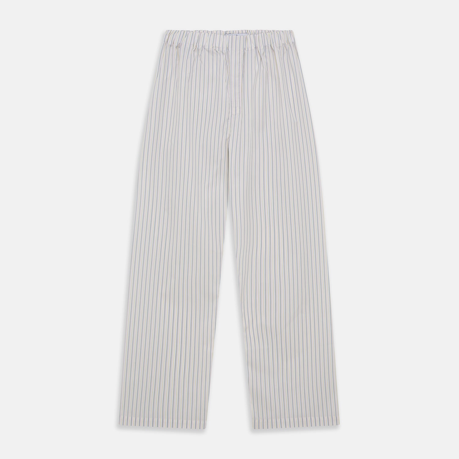View 1 of product Yellow and Green Stripe Cotton Hastings Pyjama Trousers