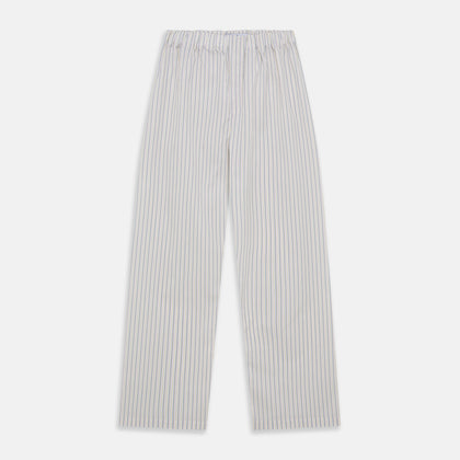 Yellow and Green Stripe Cotton Hastings Pyjama Trousers