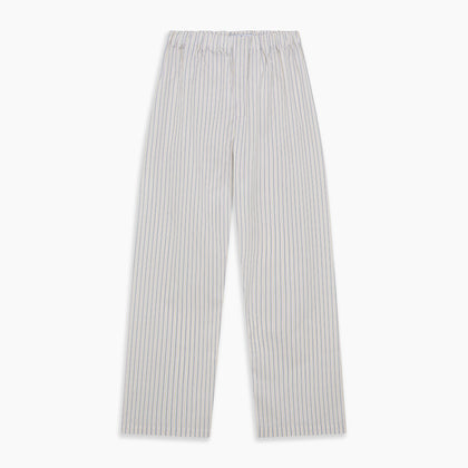 Yellow and Green Stripe Cotton Hastings Pyjama Trousers Image 2