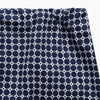 Navy Motif Cotton and Silk Blend Duffield Pyjama shorts