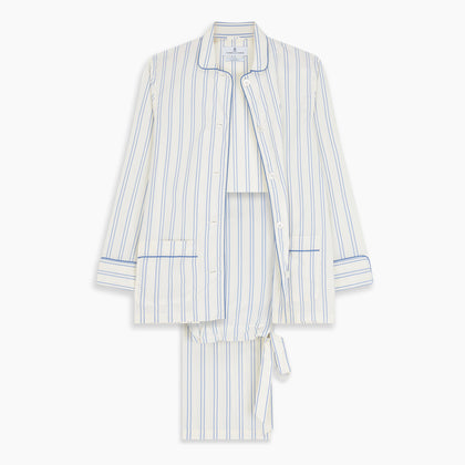 Women's Blue Multi Cotton Thelma Pyjama Set Image 7