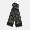View 1 of product Navy Paisley Silk Lawton Scarf
