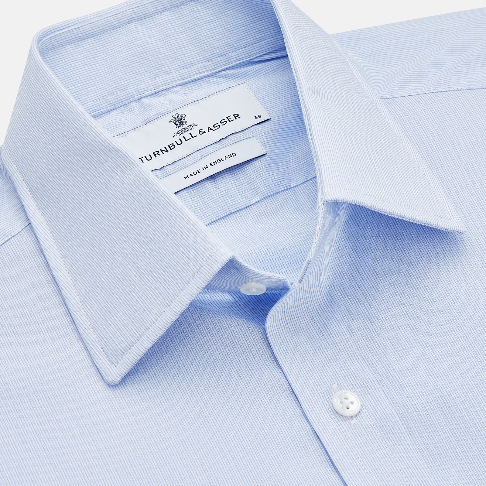 View 2 of product Pale Blue Multi Stripe Cotton Regular Fit Whitby Shirt
