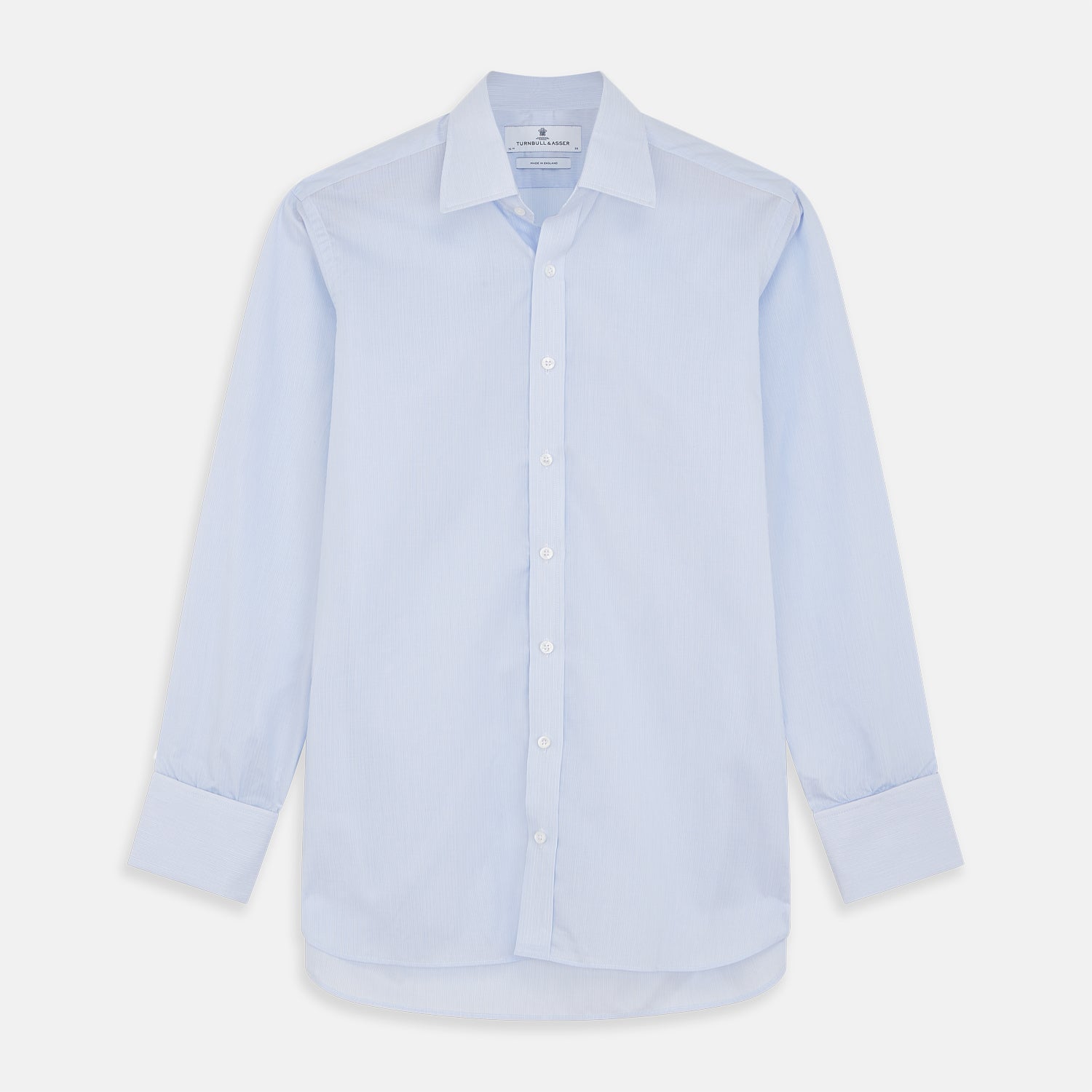View 1 of product Pale Blue Multi Stripe Cotton Regular Fit Whitby Shirt