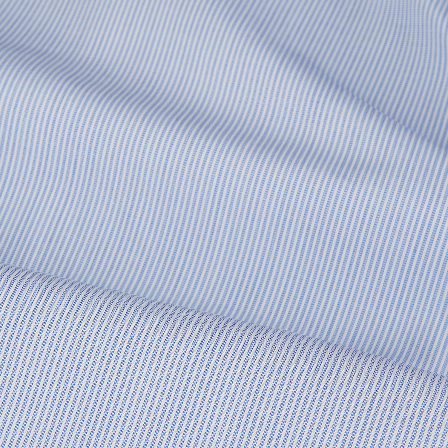 View 4 of product Blue and White Stripe Cotton Regular Fit Mayfair Shirt