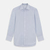 View 1 of product Blue and White Stripe Cotton Regular Fit Mayfair Shirt