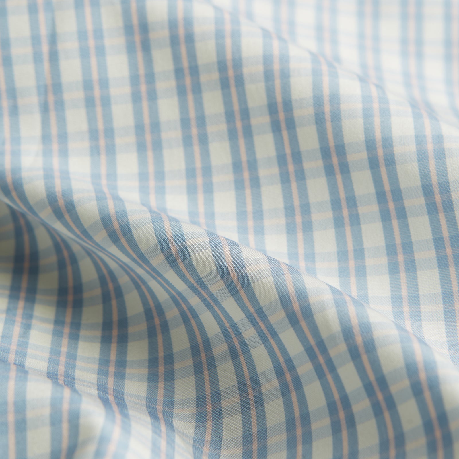 View 4 of product Pale Blue Multi Check Cotton Regular Fit Mayfair Shirt