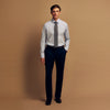 View 2 of product Pale Blue Stripe West Indian Sea Island Cotton Regular Fit Mayfair Shirt