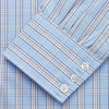 View 3 of product Pale Blue Multi-check Cotton Regular Fit Mayfair Shirt