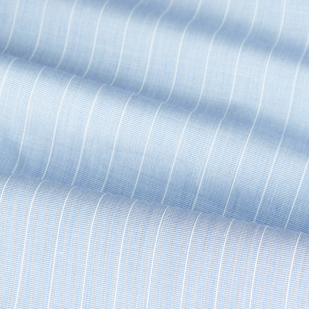 Navy Textured Cotton Regular Fit Mayfair Shirt