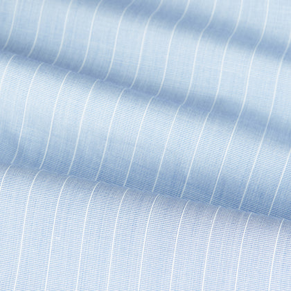 Navy Textured Cotton Regular Fit Mayfair Shirt Image 1