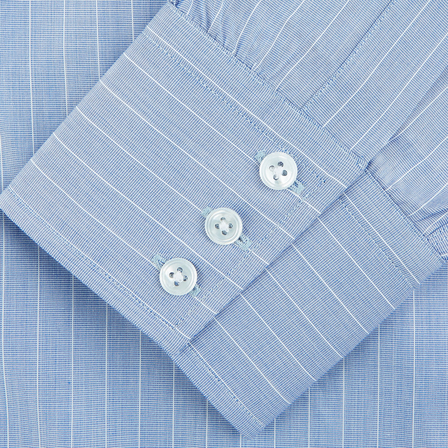 View 4 of product Navy Textured Cotton Regular Fit Mayfair Shirt