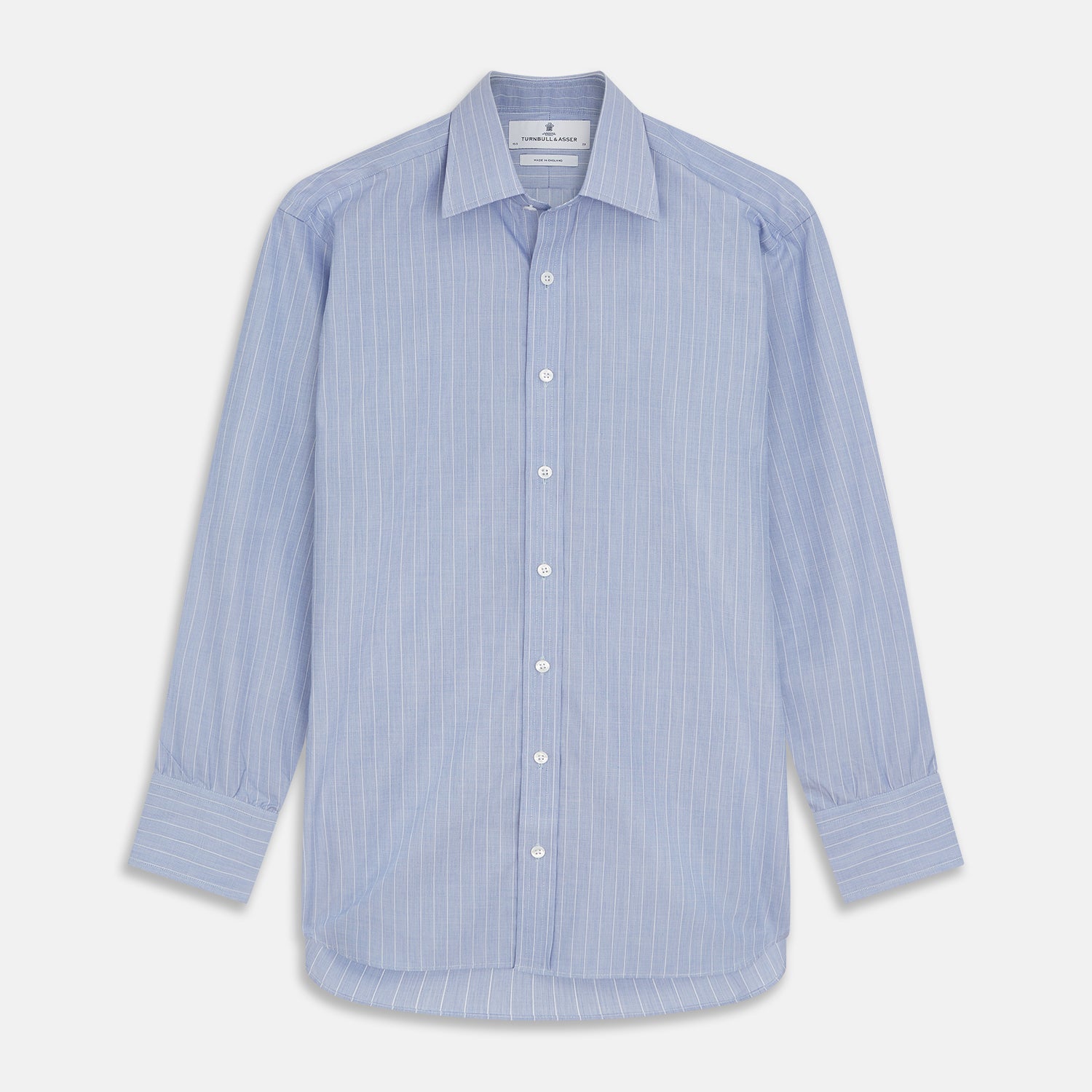 View 1 of product Navy Textured Cotton Regular Fit Mayfair Shirt