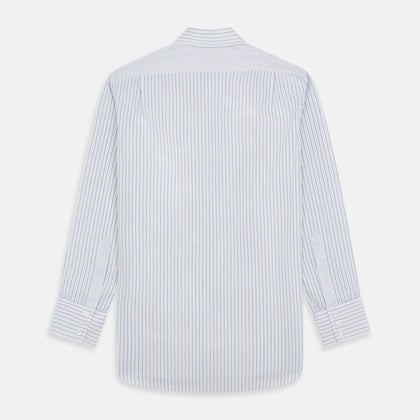 Light Blue and Yellow Stripe Cotton RE-PURPOSE Mayfair Shirt Image 4