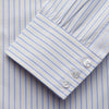 View 2 of product Light Blue and Yellow Stripe Cotton RE-PURPOSE Mayfair Shirt