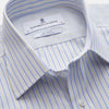View 3 of product Light Blue and Yellow Stripe Cotton RE-PURPOSE Mayfair Shirt