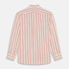 View 6 of product Red and Off-White Stripe Cotton Weekend Fit Finch Shirt