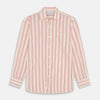 View 2 of product Red and Off-White Stripe Cotton Weekend Fit Finch Shirt