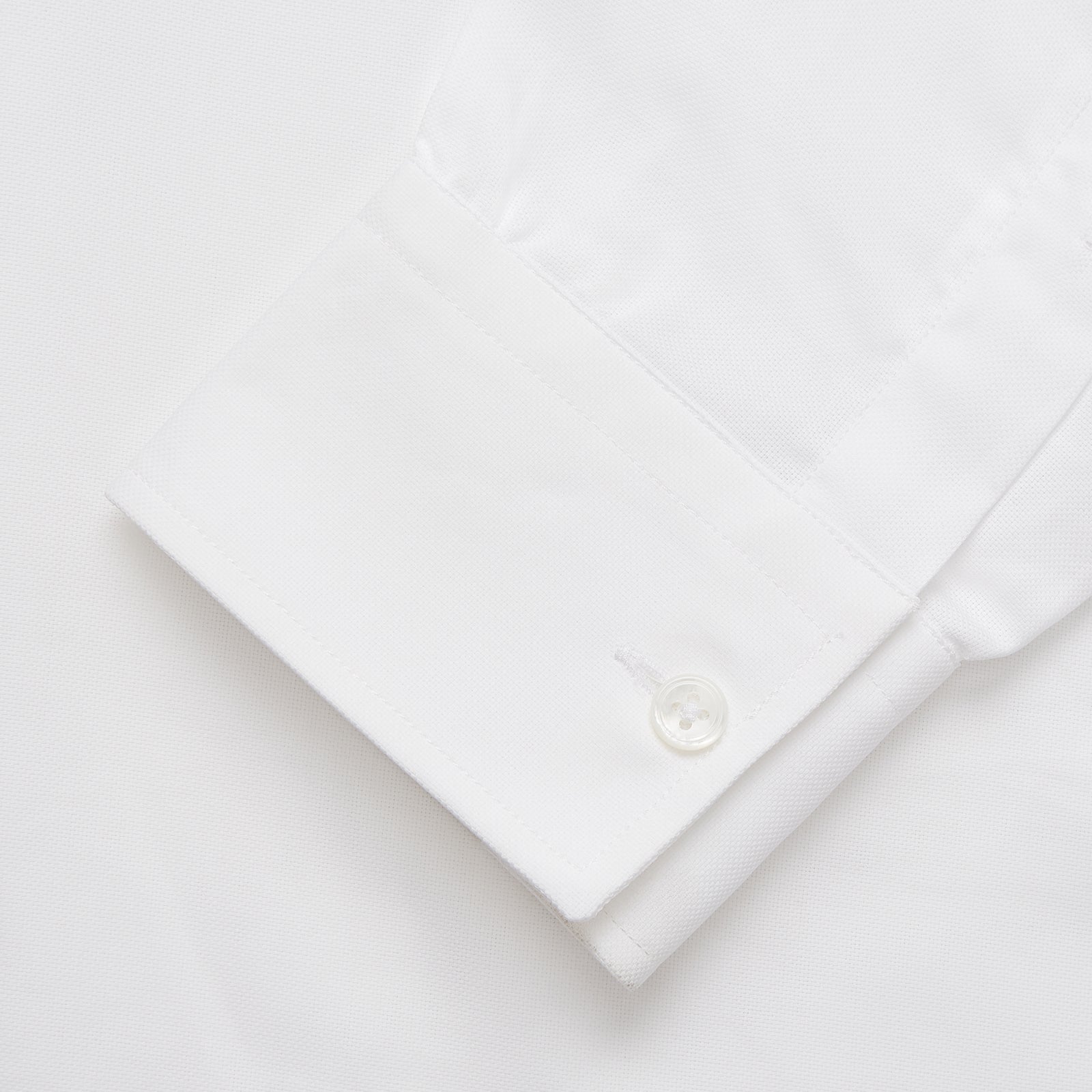 View 3 of product White Cotton Voile Weekend Fit Nevis Shirt